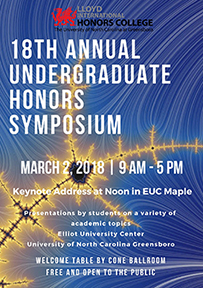 Honors Symposium flyer